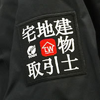 ブルゾン+刺繍ワッペン